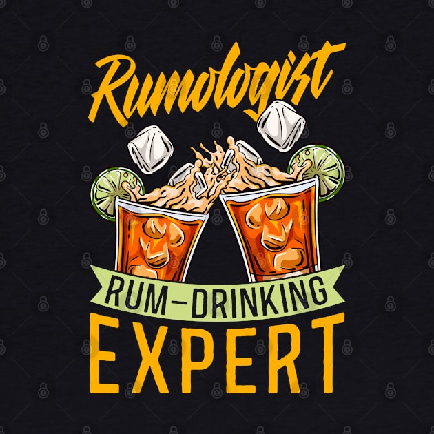 Rum Drinking Expert Rum Drinker Tee Bartender Rumologist by Proficient Tees